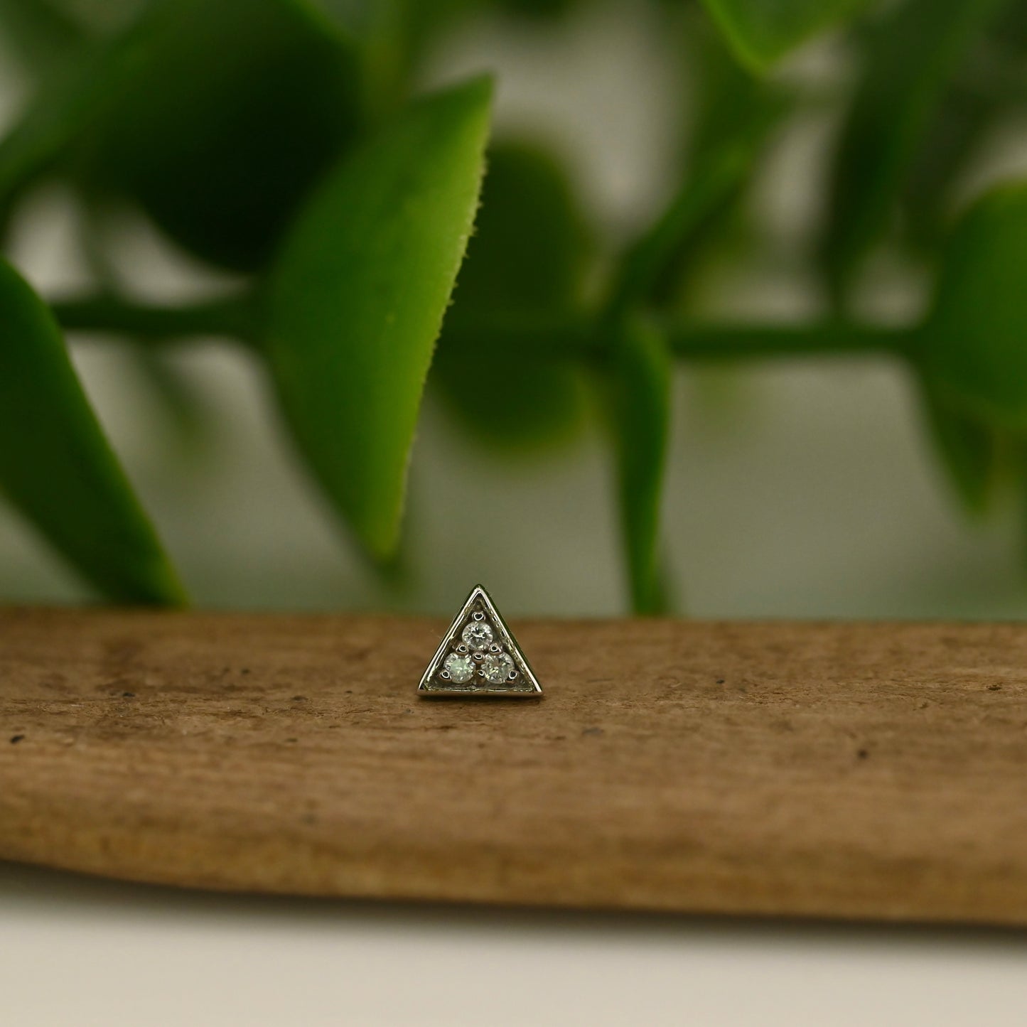 Micro Pave Triangle