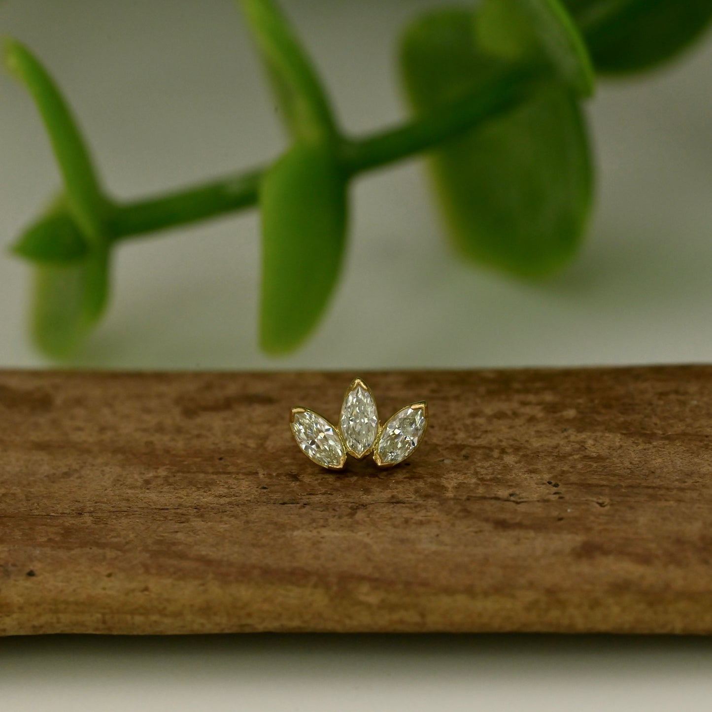 Small Marquise Triple Fan