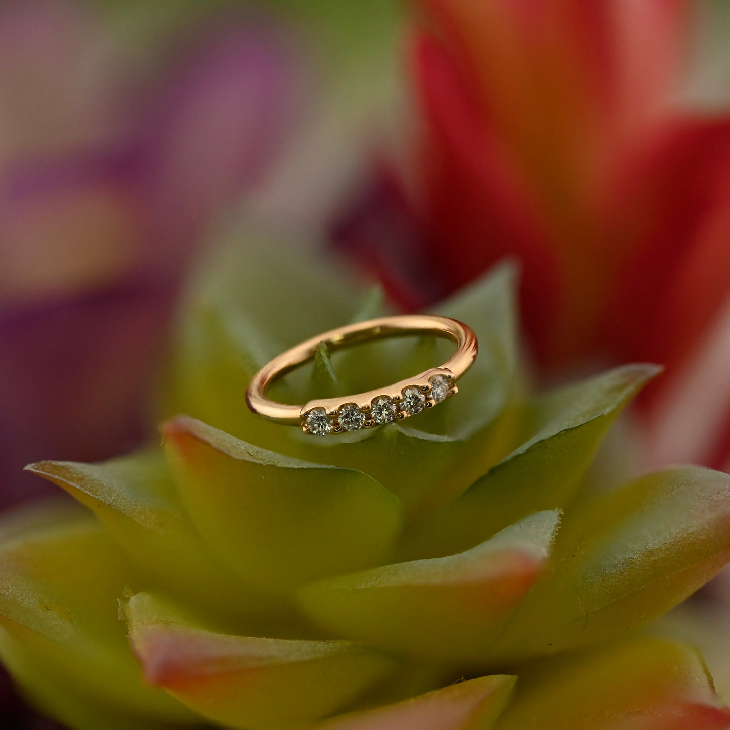 5 Gem Blaze with 1.5mm Gemstones- Navel Orientation