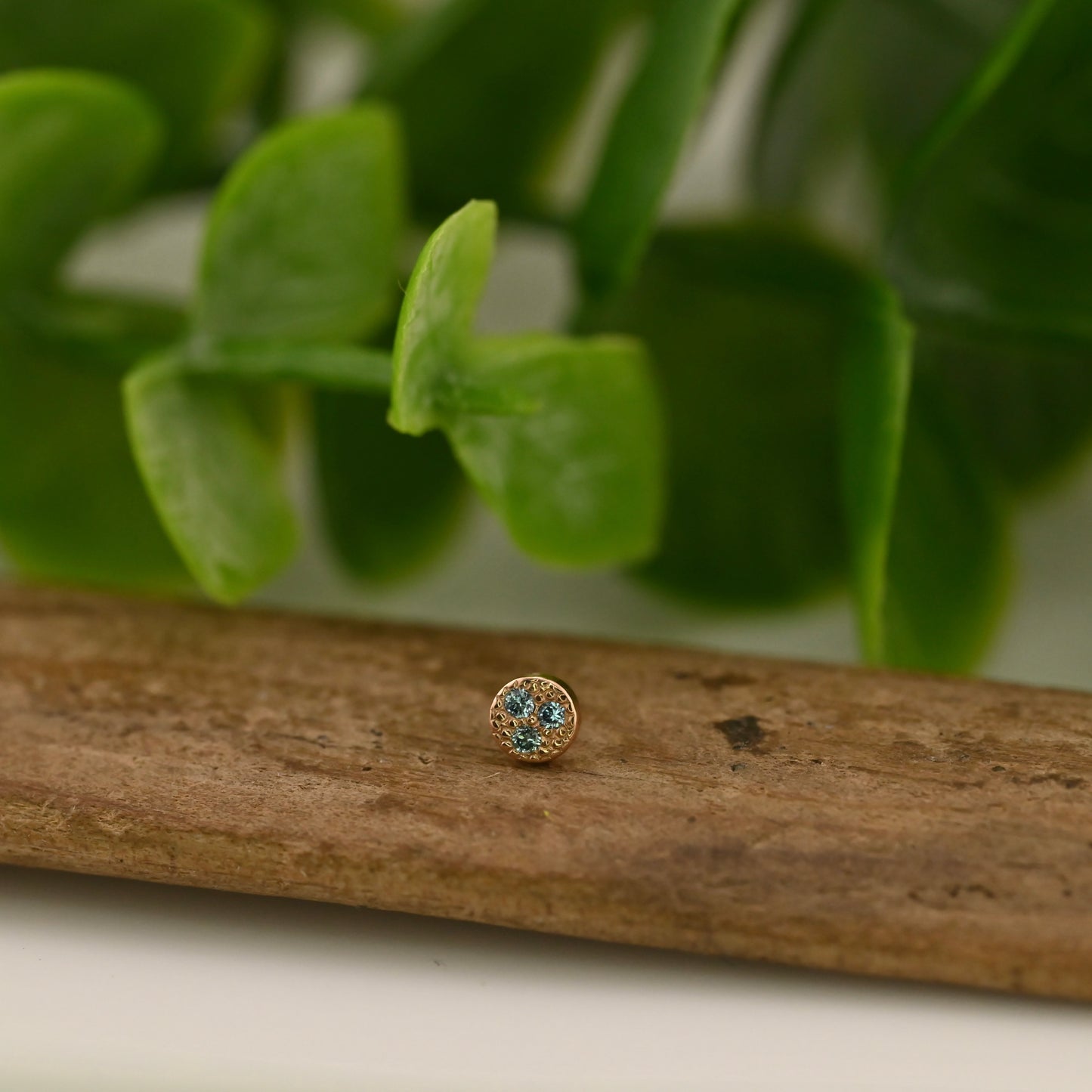 3 Gemstone Pave Circle - 3mm