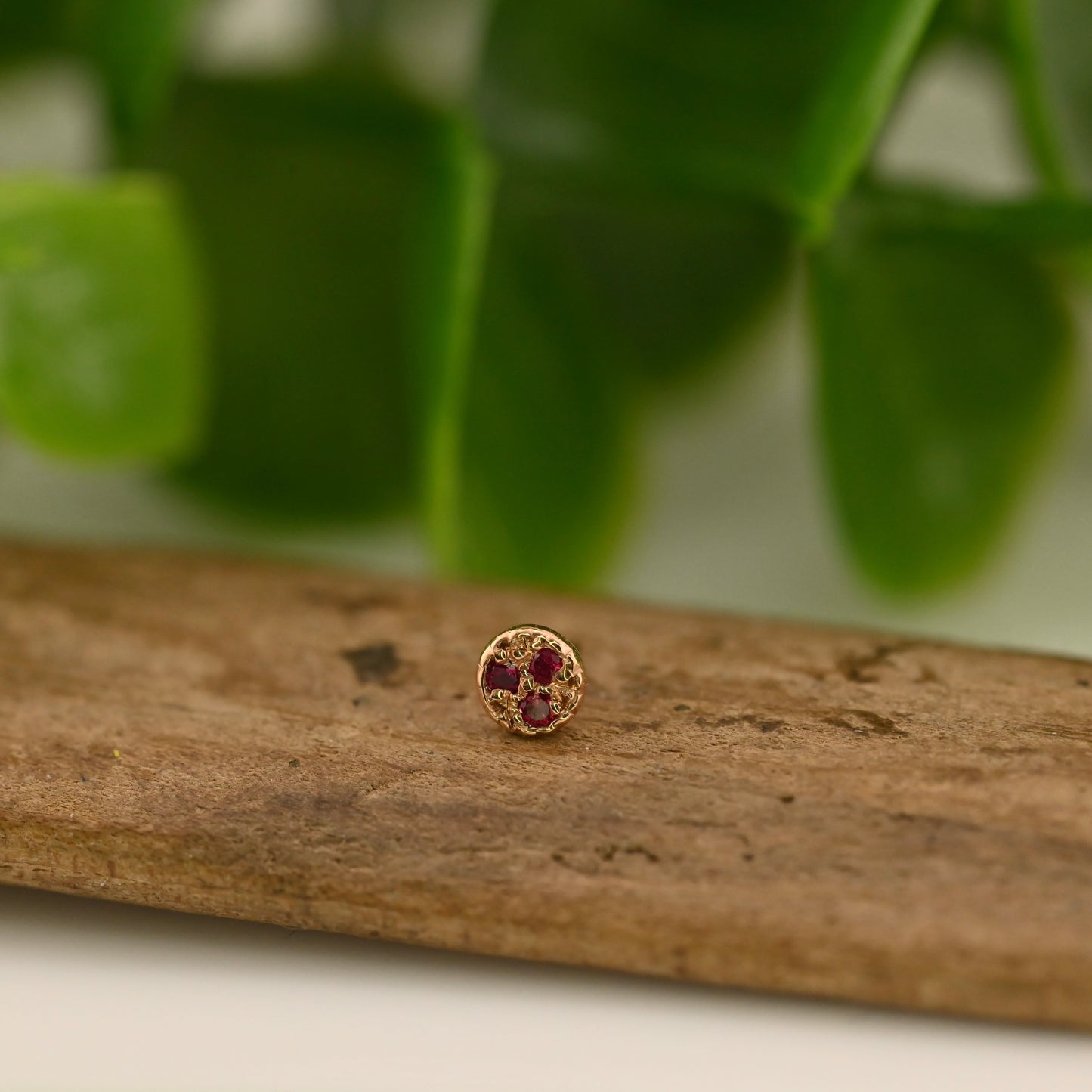 3 Gemstone Pave Circle - 3mm