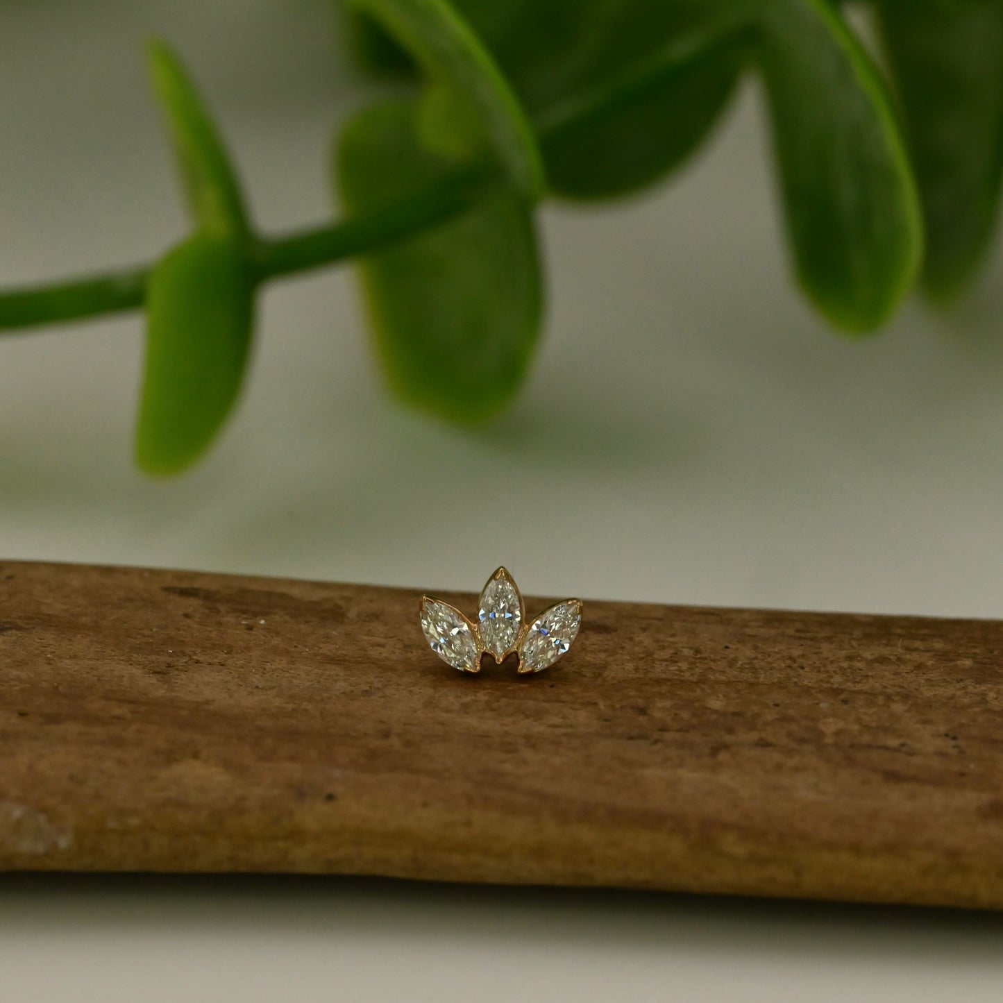Small Marquise Triple Fan