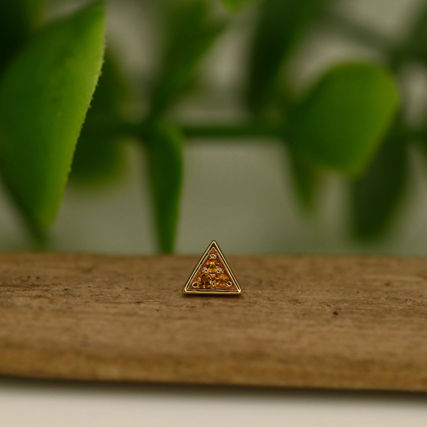 Micro Pave Triangle