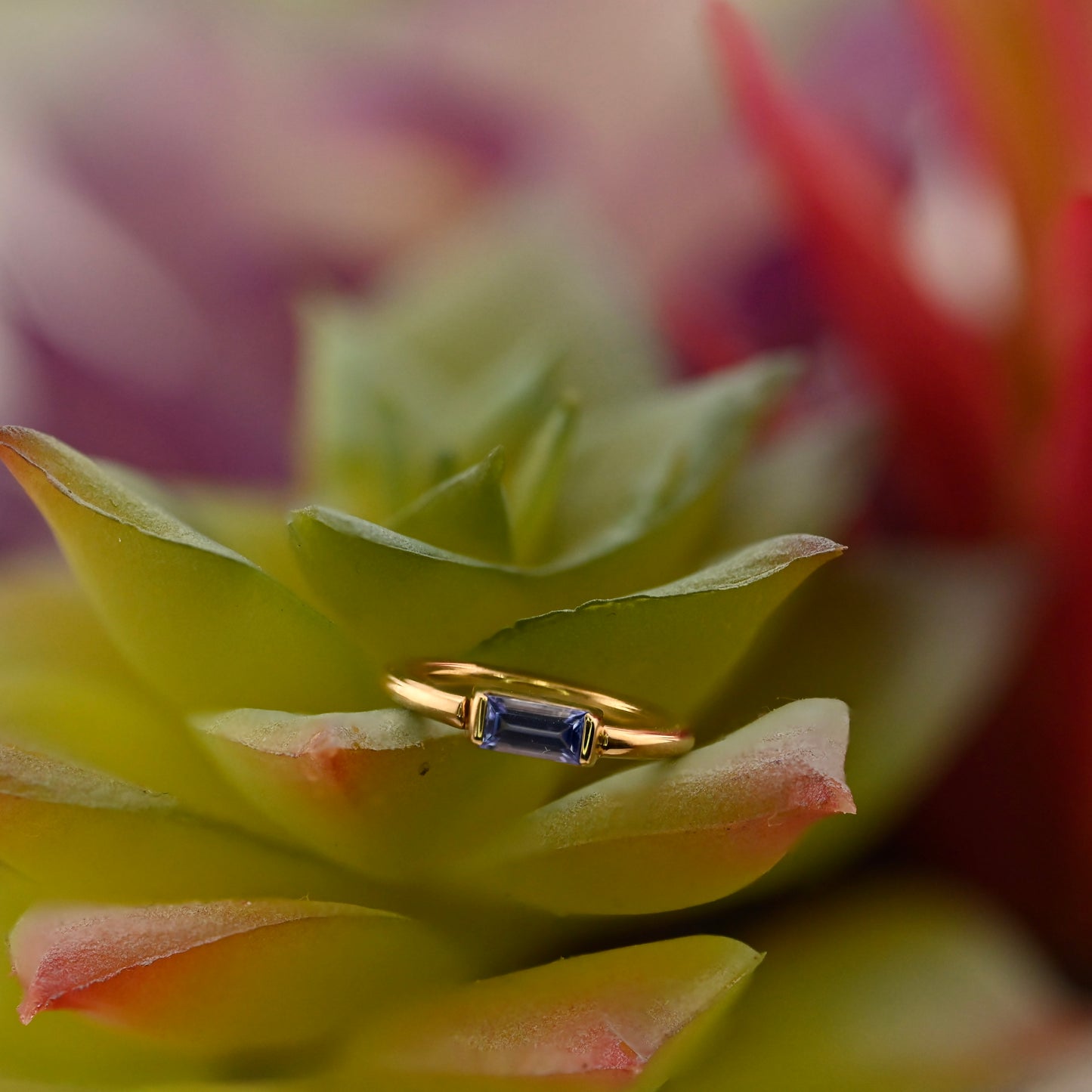 Baguette Bar Seam Ring