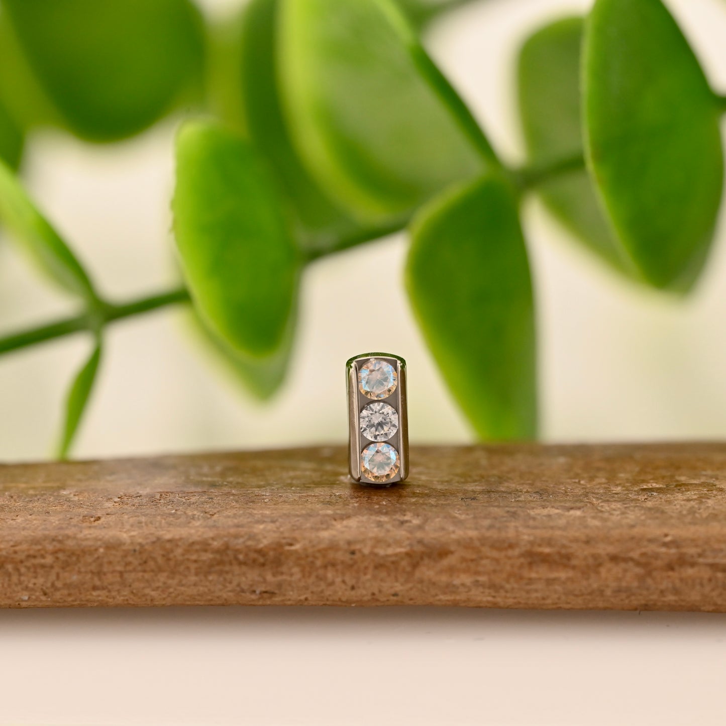 Titanium Channel Set Gems