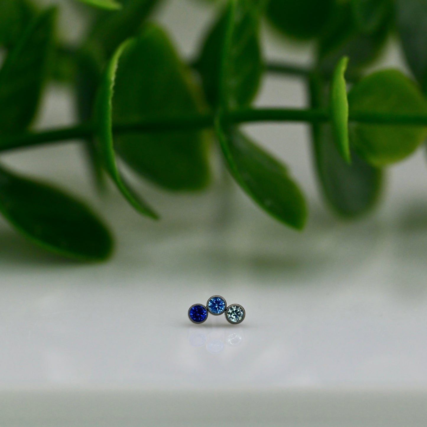 Titanium Threadless Petite Cluster