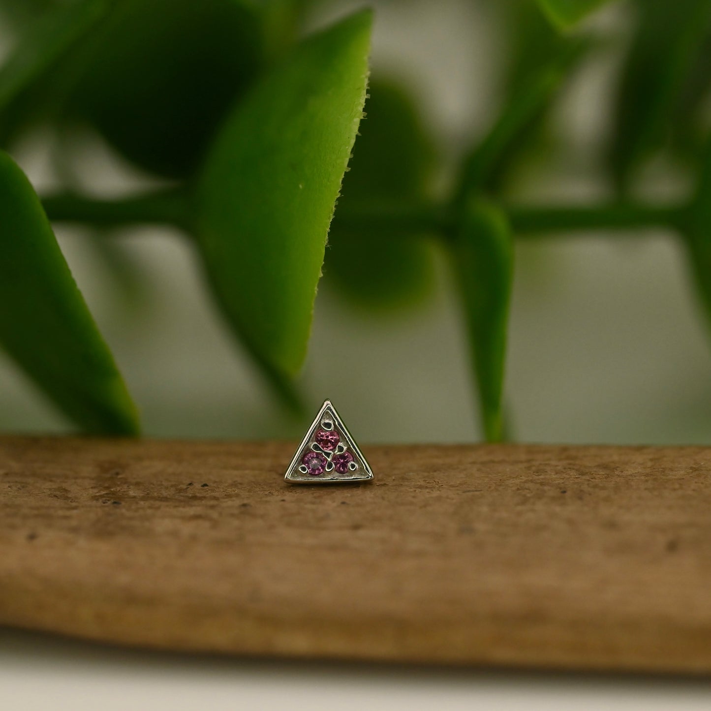 Micro Pave Triangle