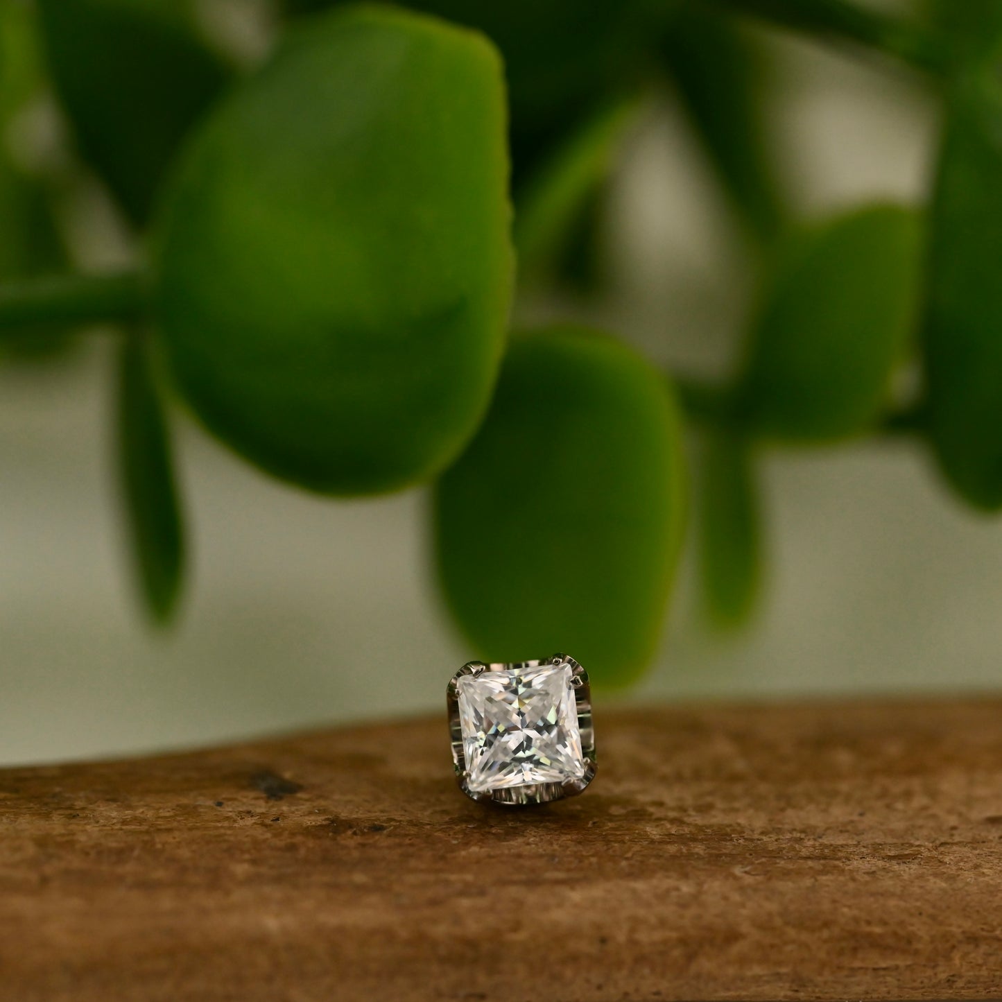 Titanium 4mm Princess End - Threadless