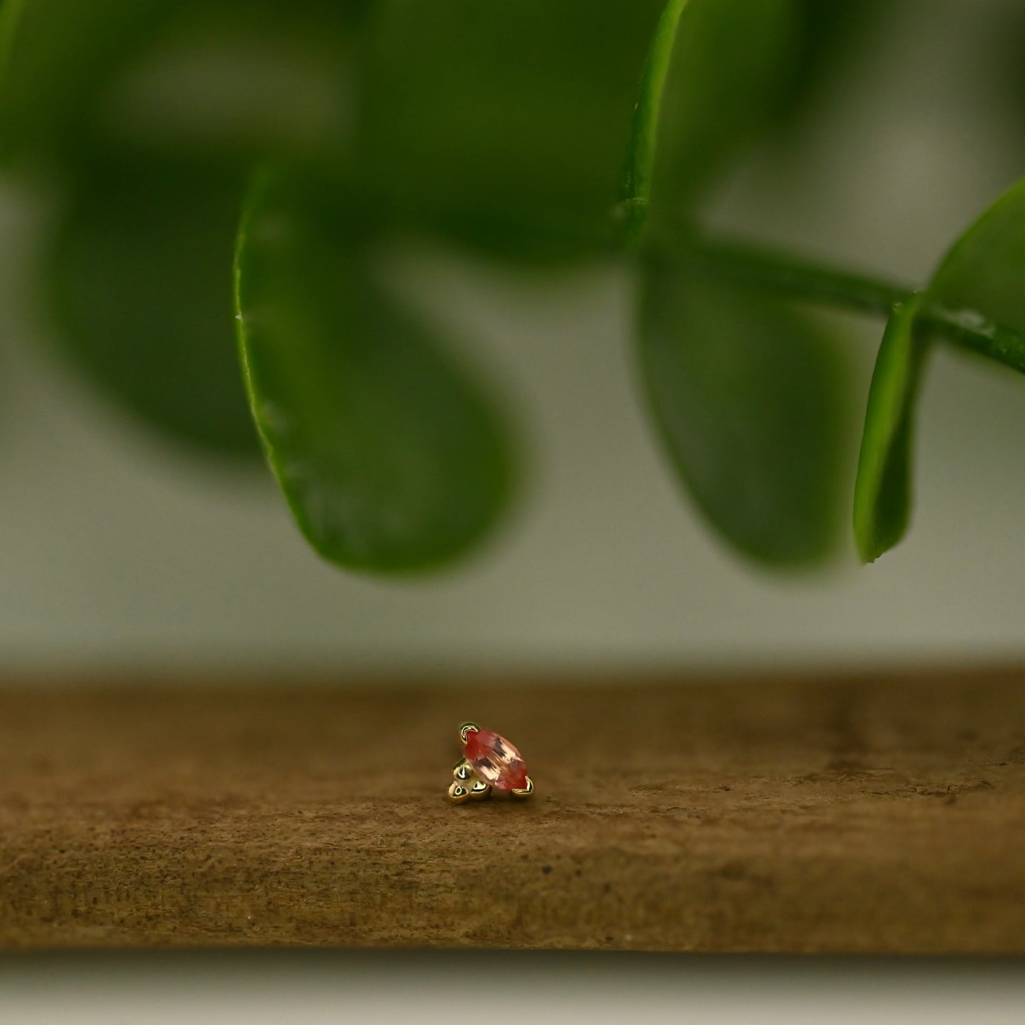 Marquise V Prong with Tri Bead