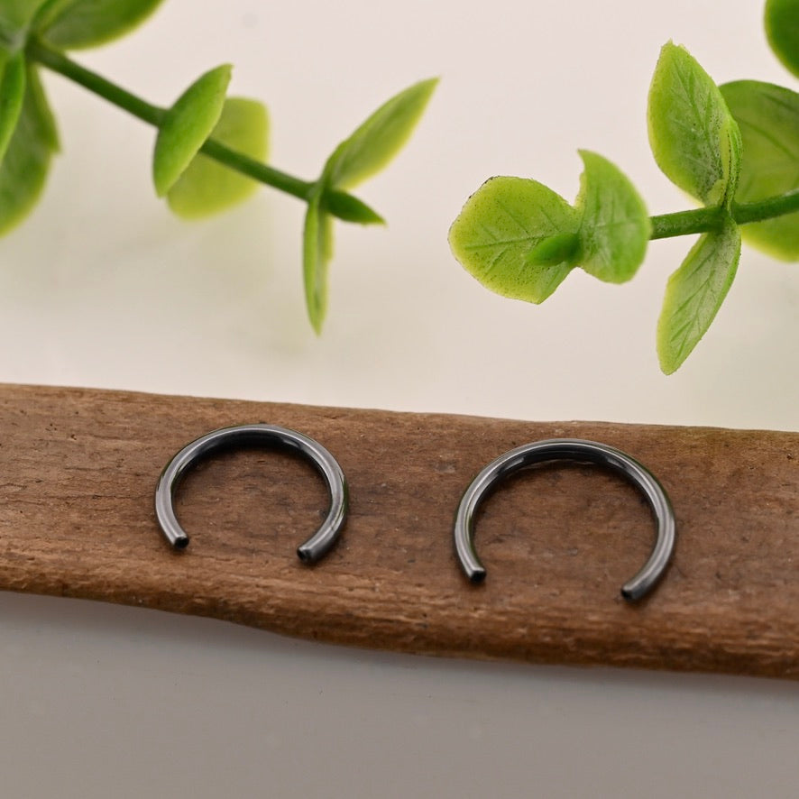 Black Niobium Circular Barbell Shaft
