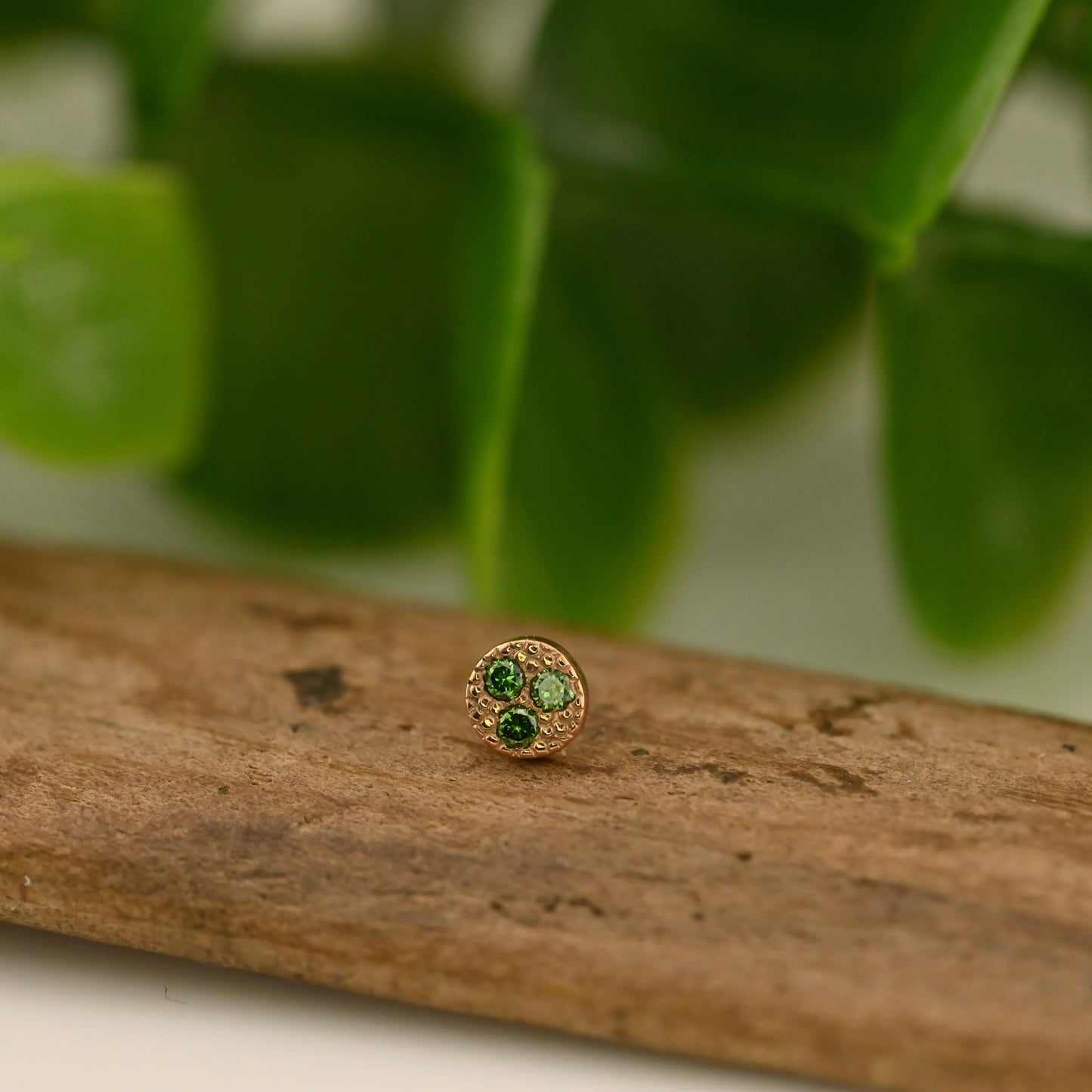 3 Gemstone Pave Circle - 3mm