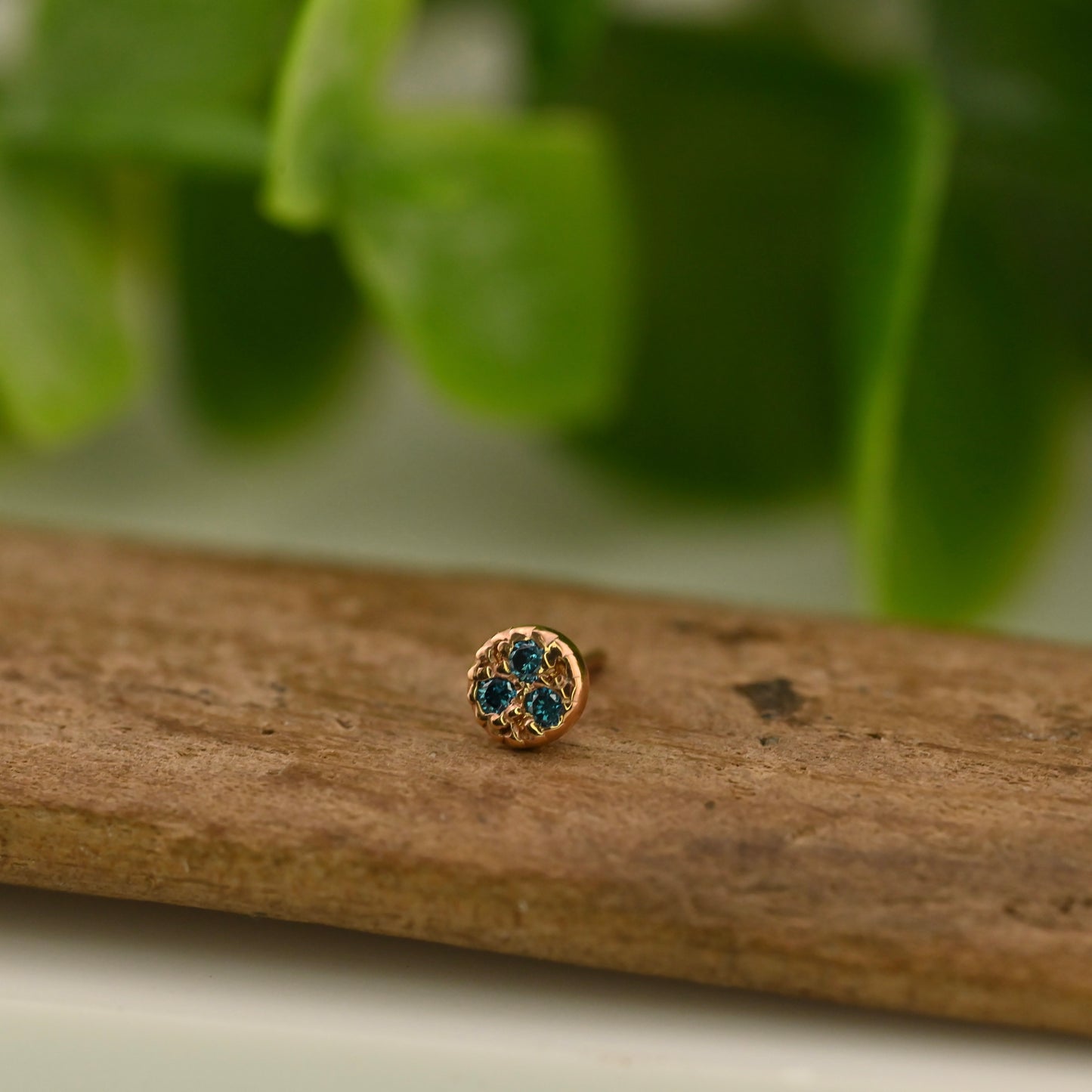 3 Gemstone Pave Circle - 3mm