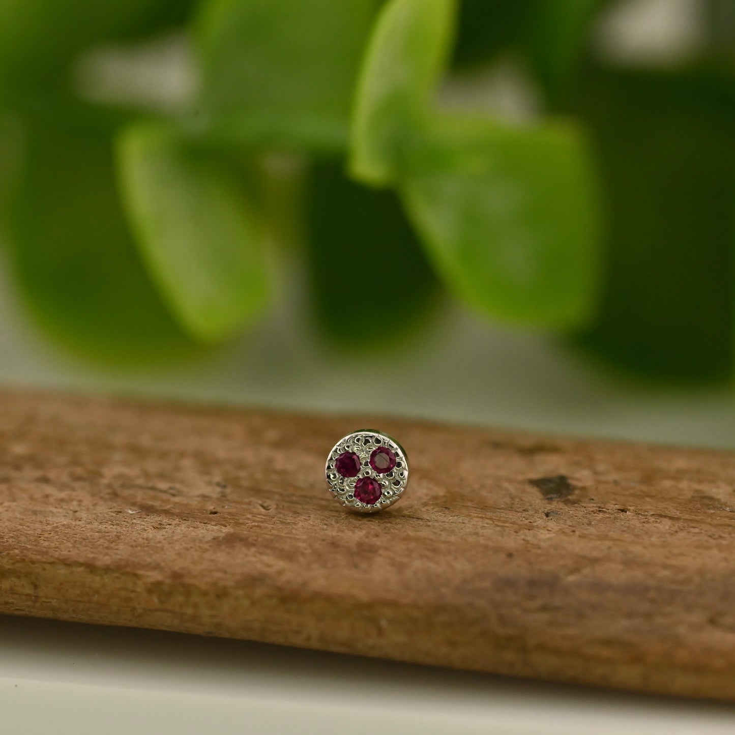 3 Gemstone Pave Circle - 3mm