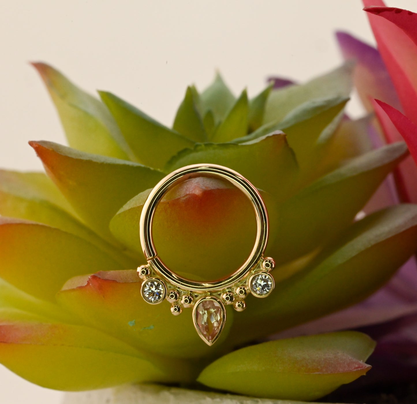 Eden Pear Seam Ring