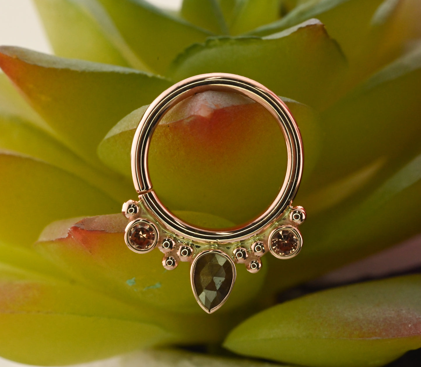 Eden Pear Seam Ring