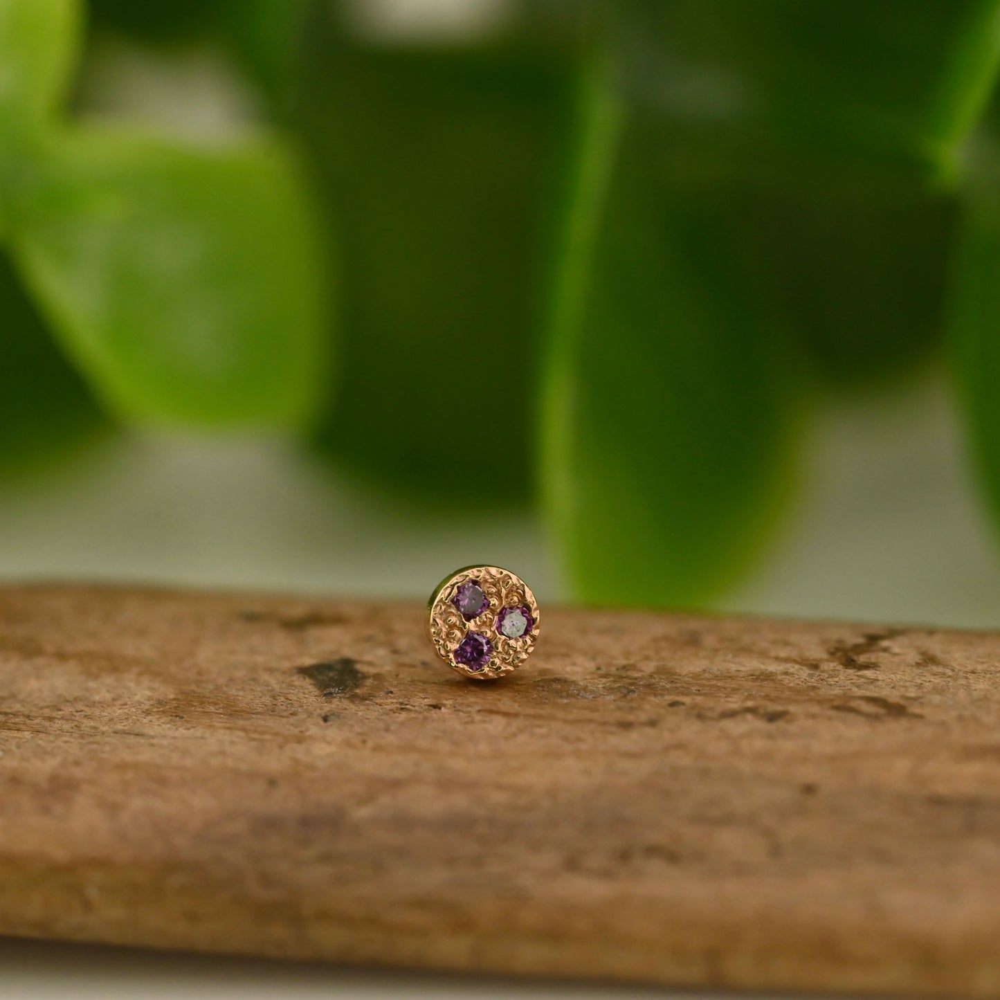 3 Gemstone Pave Circle - 3mm