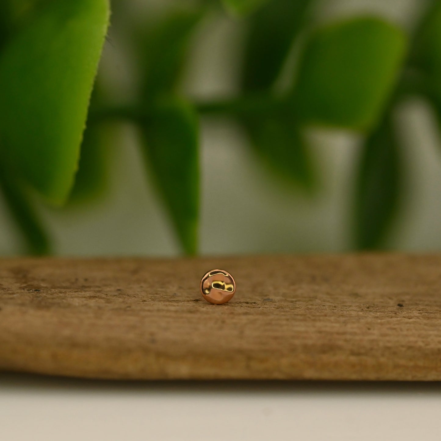 Round Disc- Hammered Texture