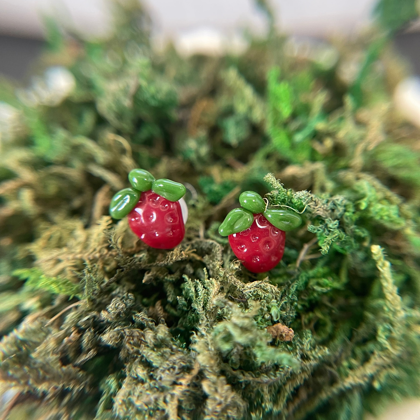 Strawberry Plugs - Pair