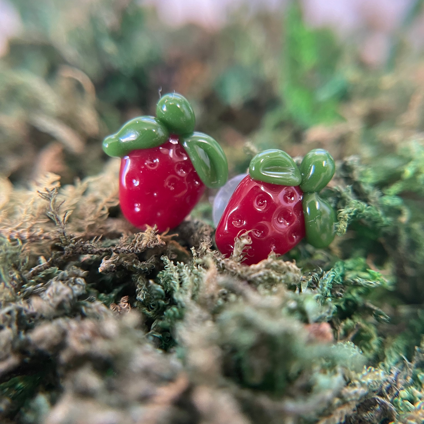 Strawberry Plugs - Pair