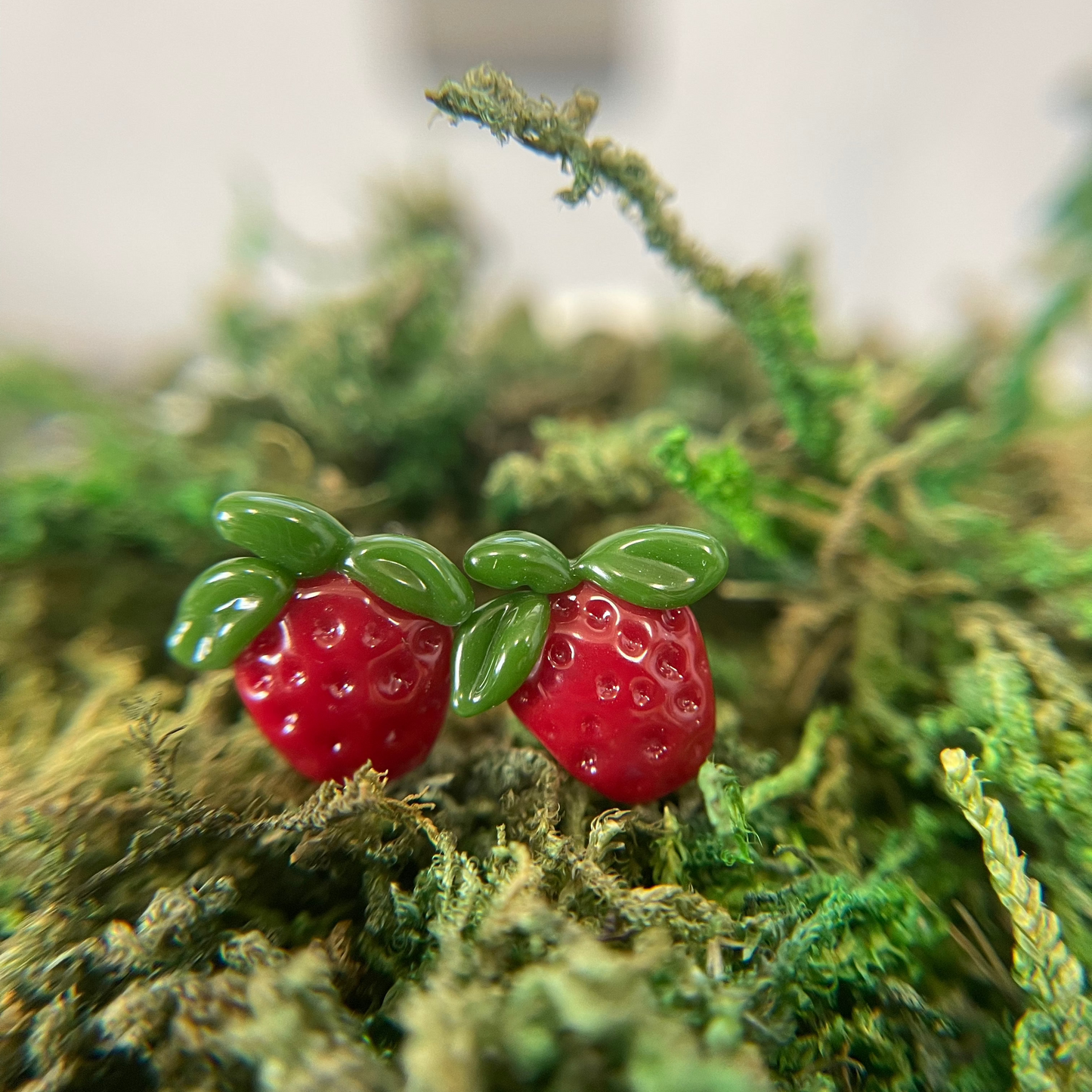 Strawberry Plugs - Pair