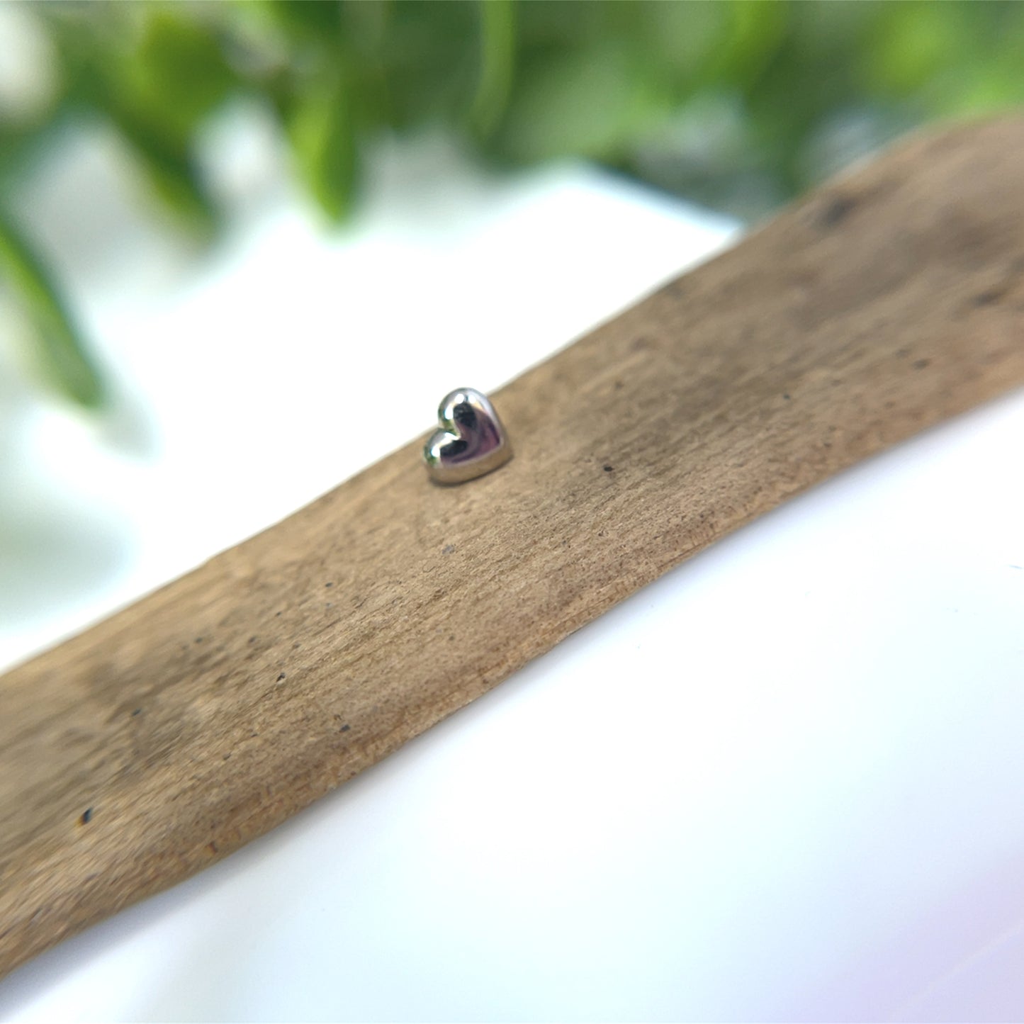 18K Gold Puffy Heart