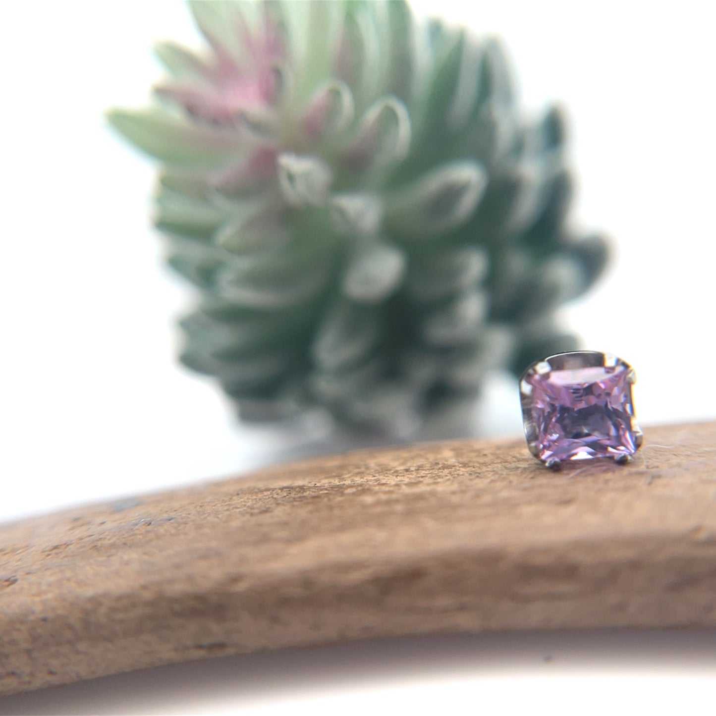 Titanium 4mm Princess End - Threadless