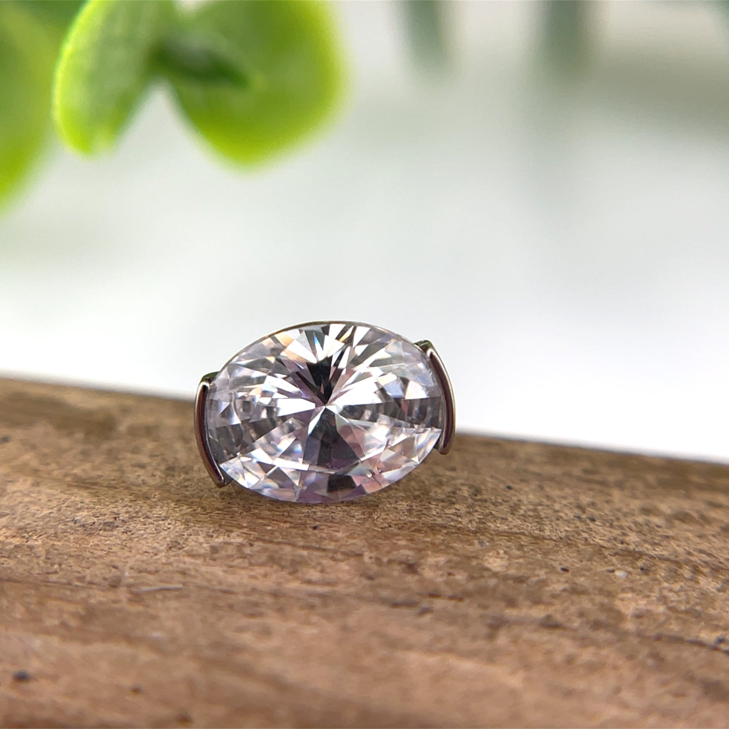 Titanium Oval Prong - Threaded