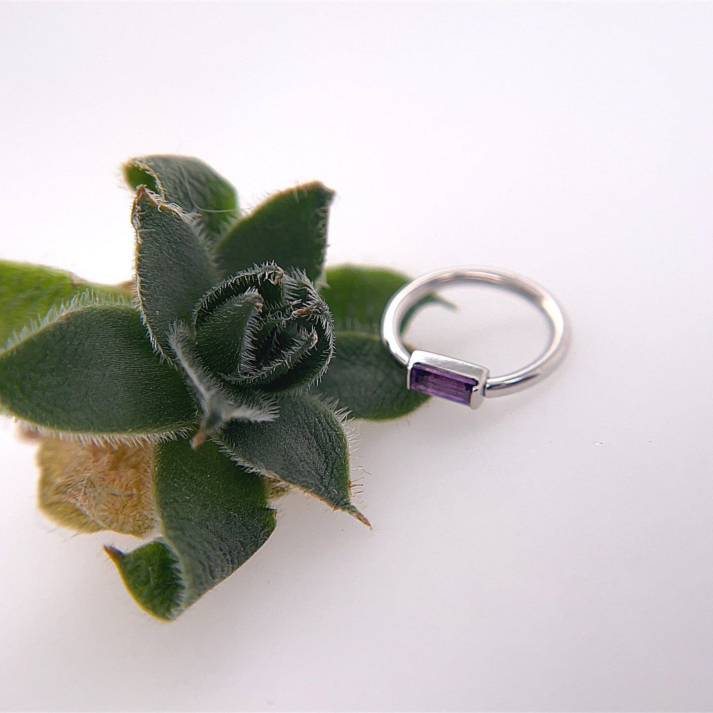 Baguette Bar Seam Ring - Agave in Bloom