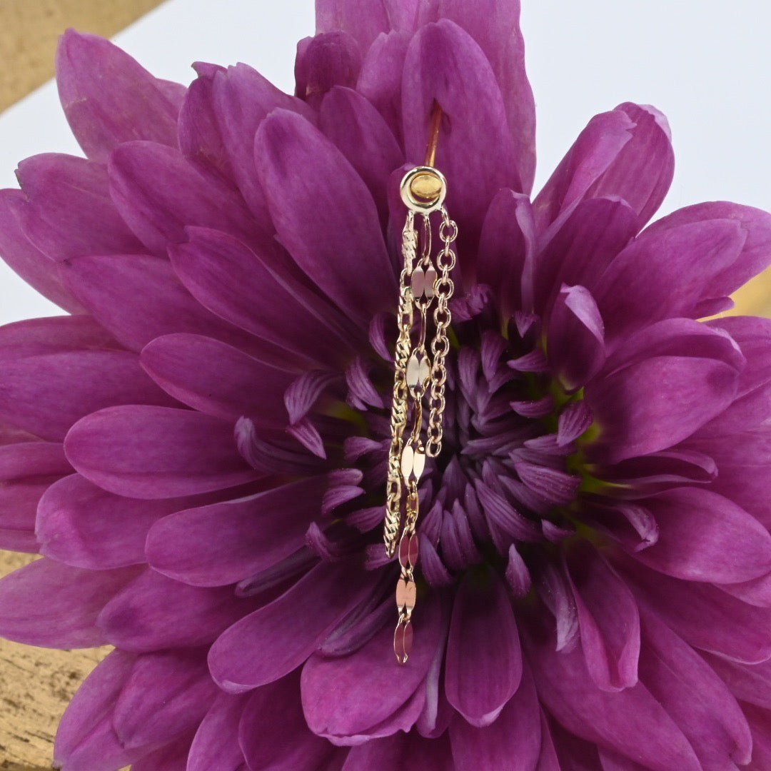 Cosmos Chain Dangle - Shorter Lengths - 16g - Agave in Bloom