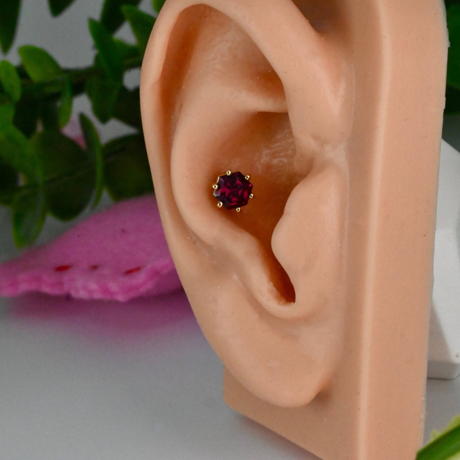 Hexagon Prong 5mm - Threaded - Agave in Bloom