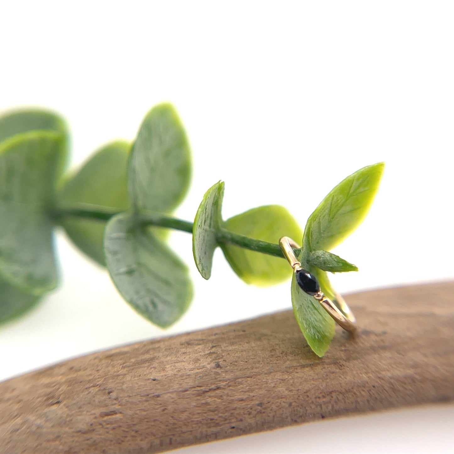Marquise V Prong Fixed Ring (navel orientation) - Agave in Bloom