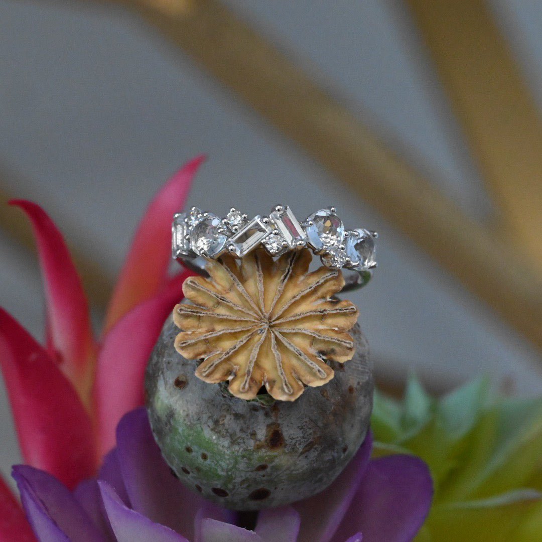 Mix Cut Gemstone Ring - Agave in Bloom