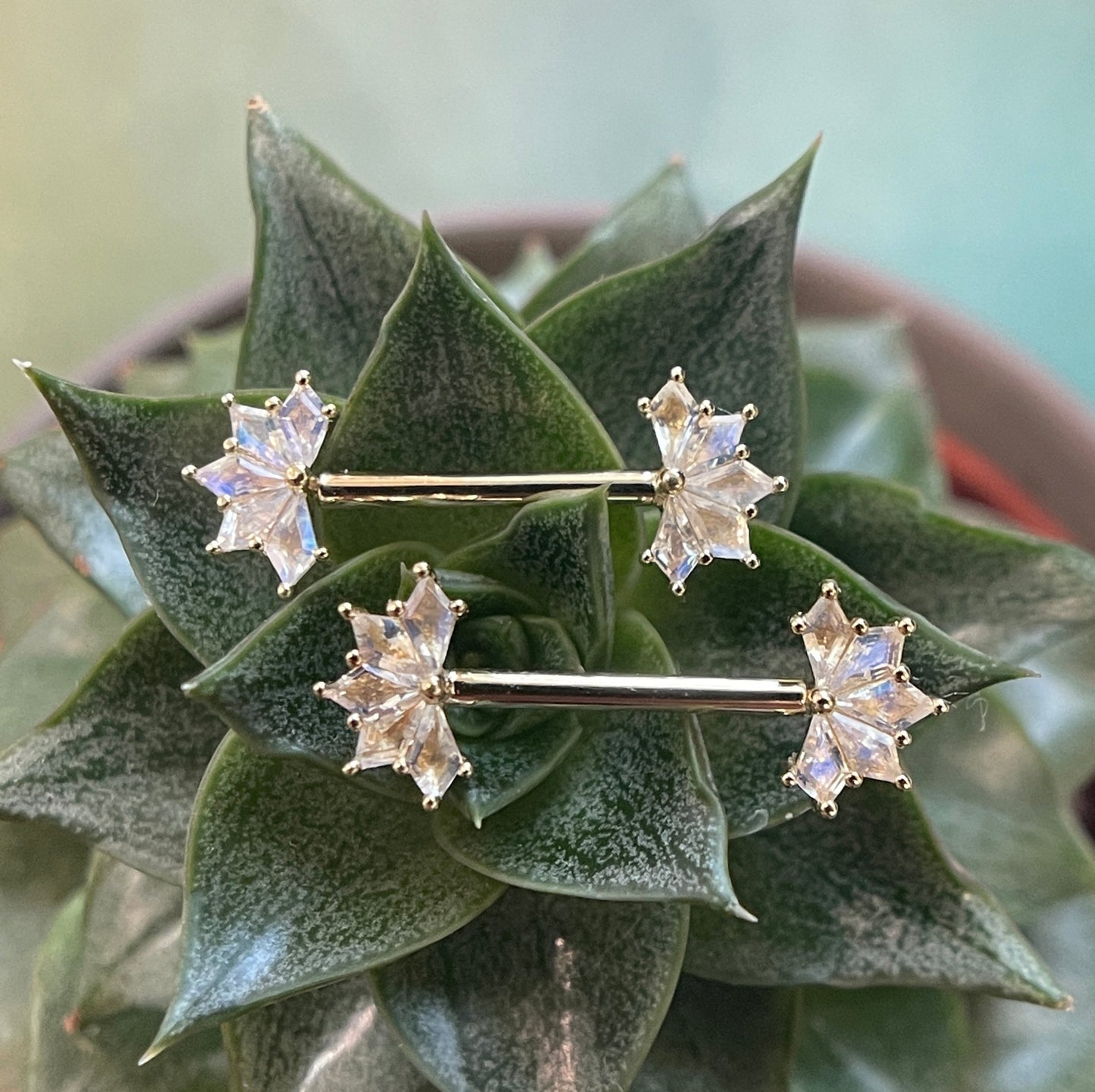 Spirit Nipple Barbell Pair - Agave in Bloom