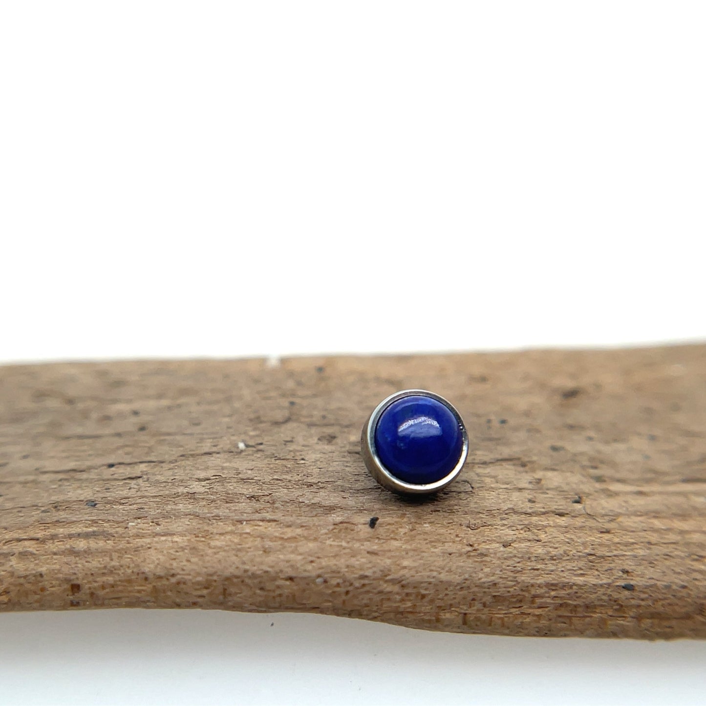 Titanium Flat Bottom Gem - 14g Threaded - Agave in Bloom
