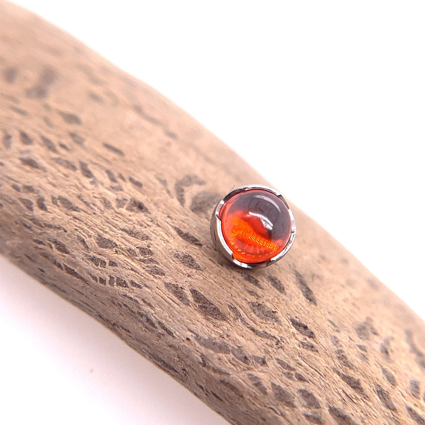 Titanium Prong End - 4mm 14g Threaded - Agave in Bloom