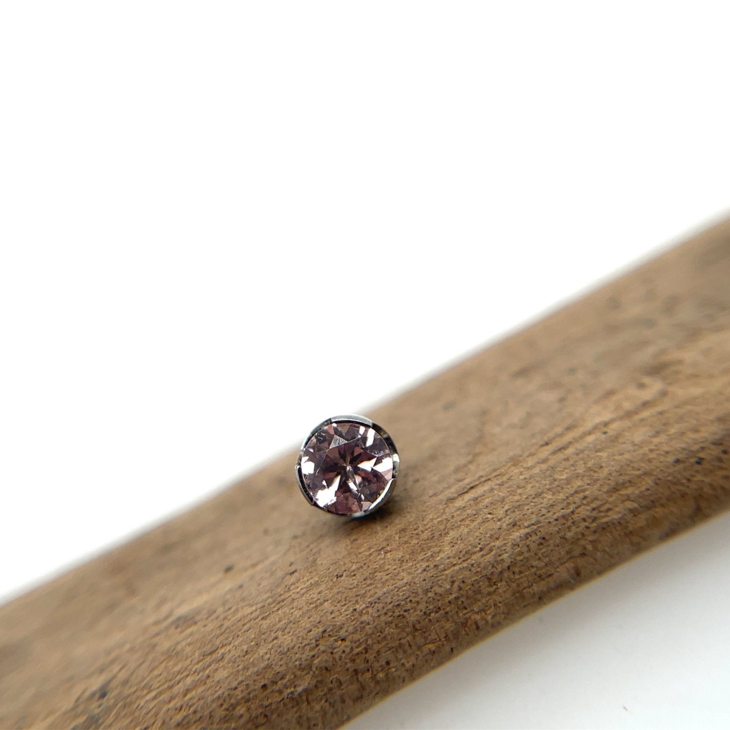 Titanium Prong Gem - Threadless - Agave in Bloom