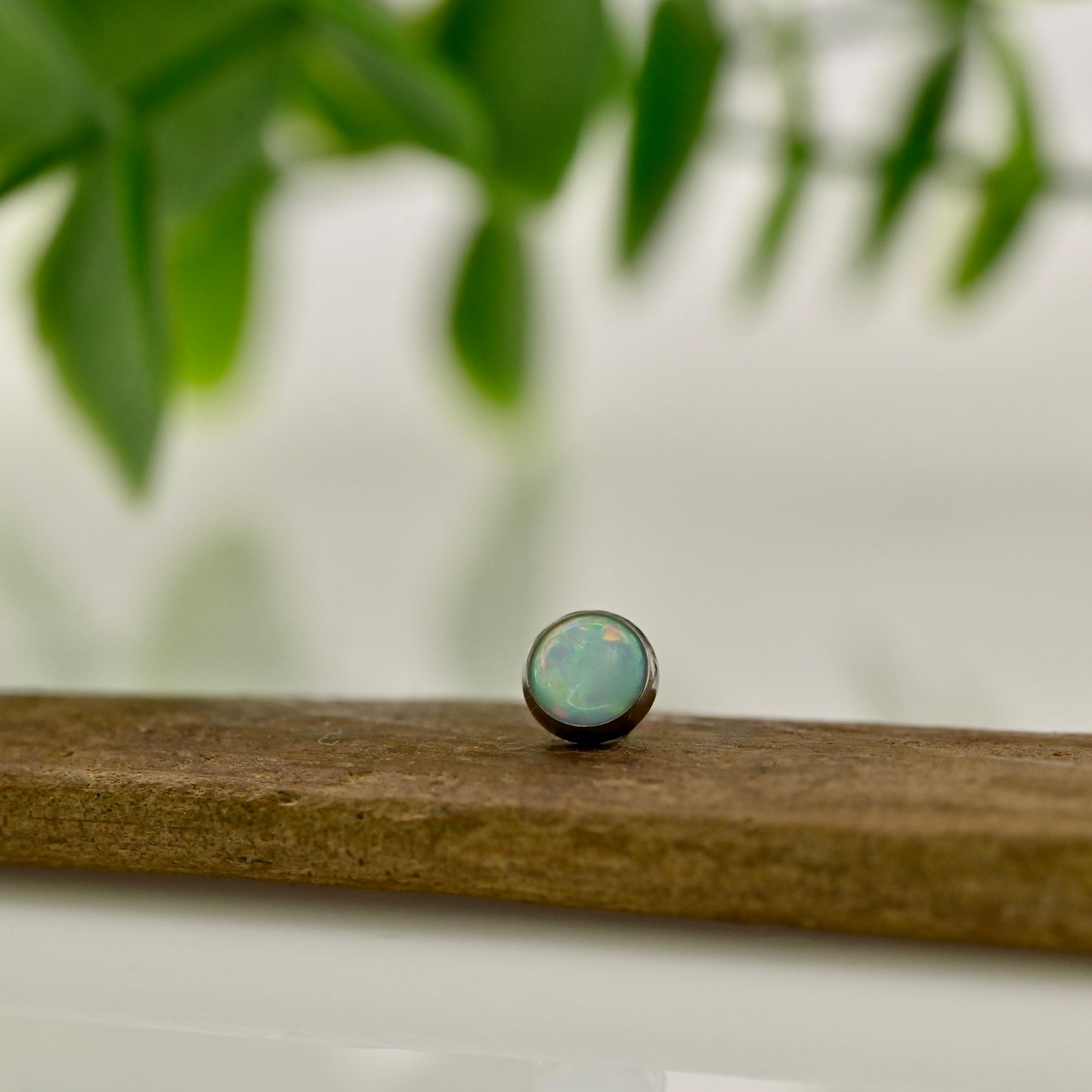 Cabochon Gem - Threadless Titanium