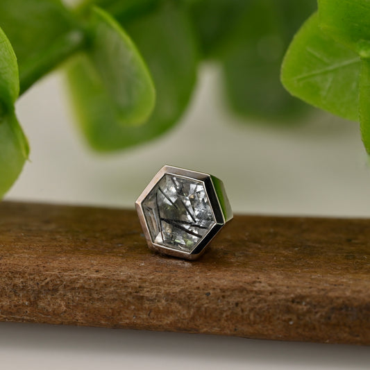Hexagon Bezel 5mm - Threaded