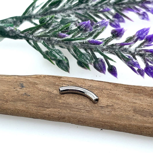 12g Titanium Threaded Curved Barbell Shaft - Agave in Bloom