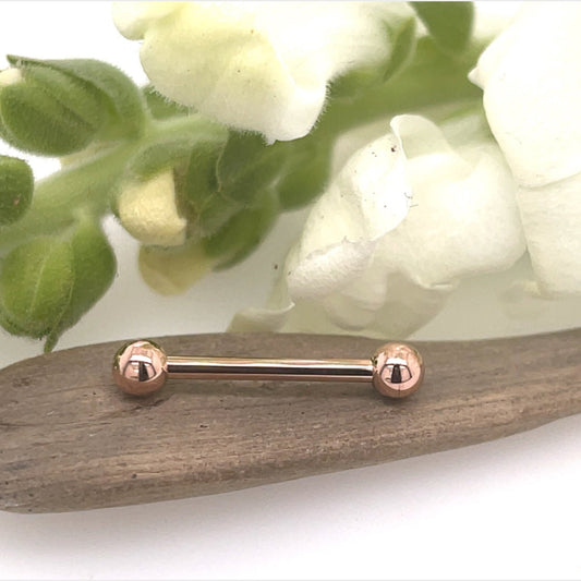 14g Threaded Barbells - 14K Gold - Agave in Bloom