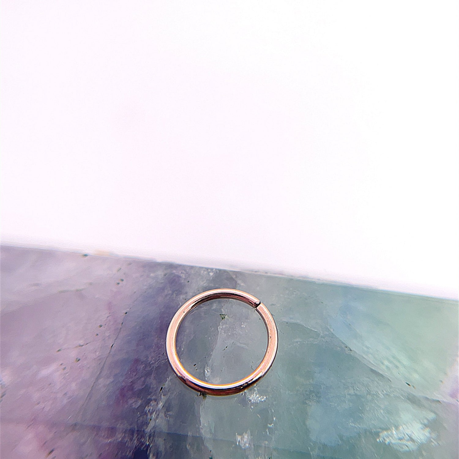 14K Gold 18g Seam Rings - Agave in Bloom