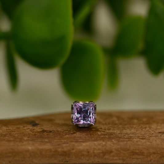 Titanium 4mm Princess End - Threadless