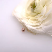 14K Gold 14g Threaded Bead