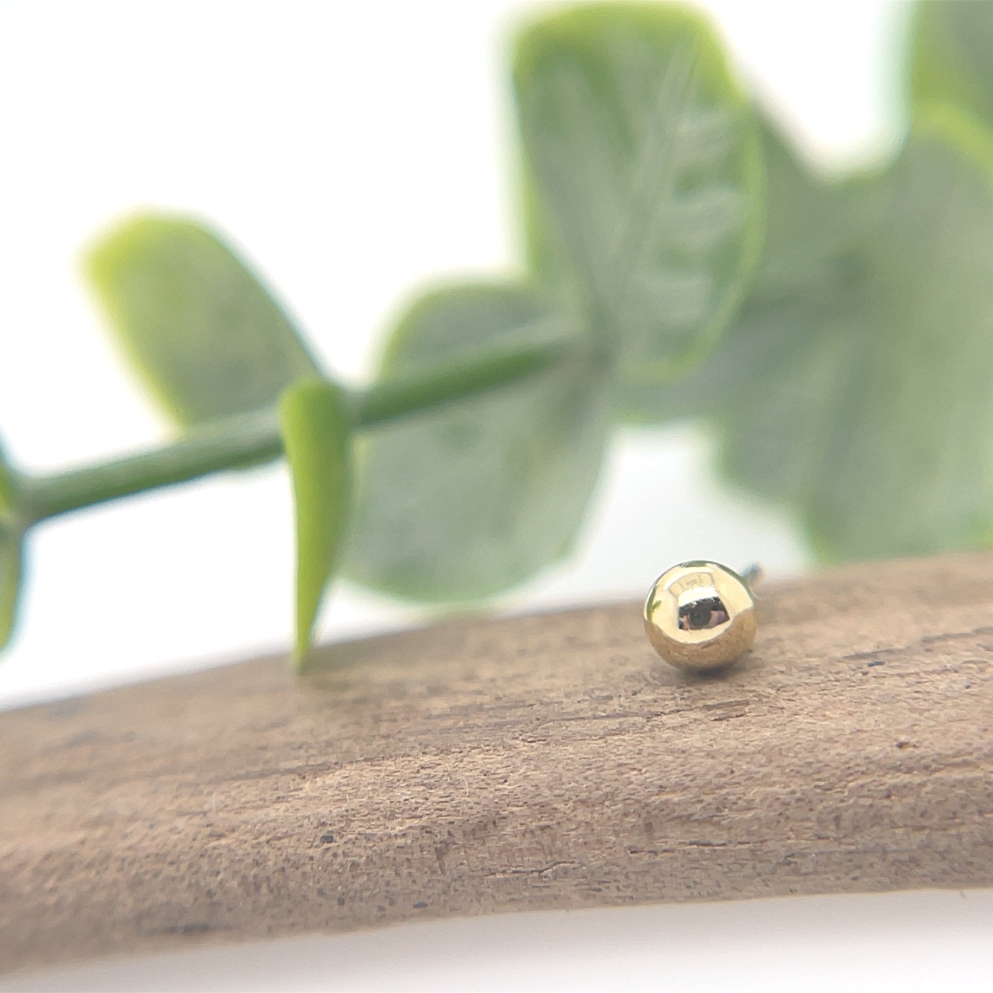 18K Threadless Ball – Agave in Bloom