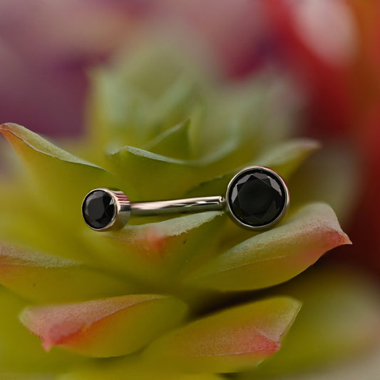 Titanium Bezel Navel Curve