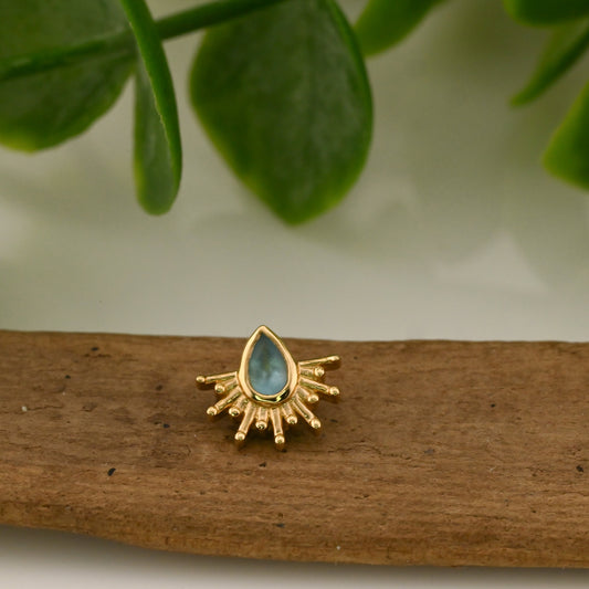 Borderline with Pear Bezel - Threaded