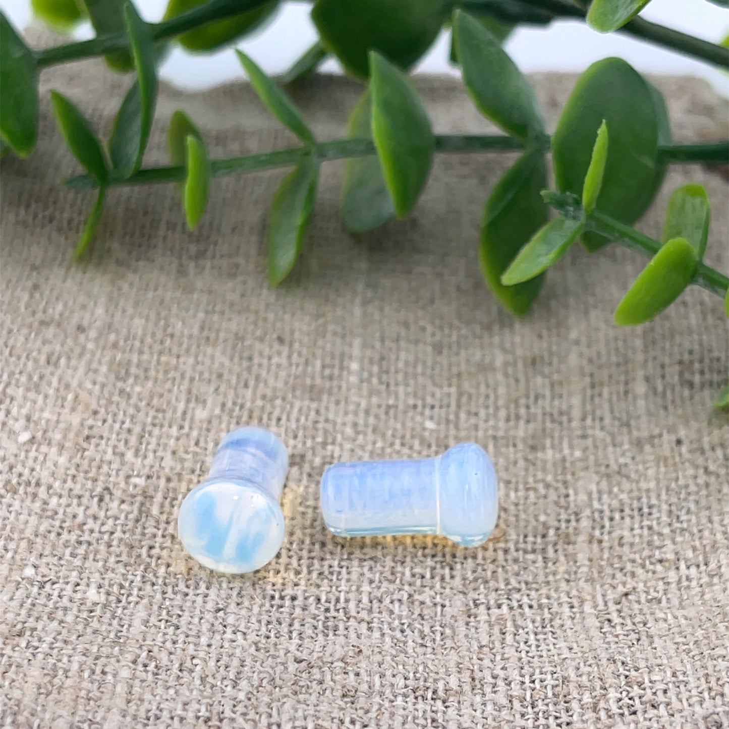 Opalite Single Flare Plugs - Pair