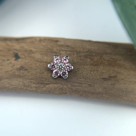 Titanium Flower End - Threaded