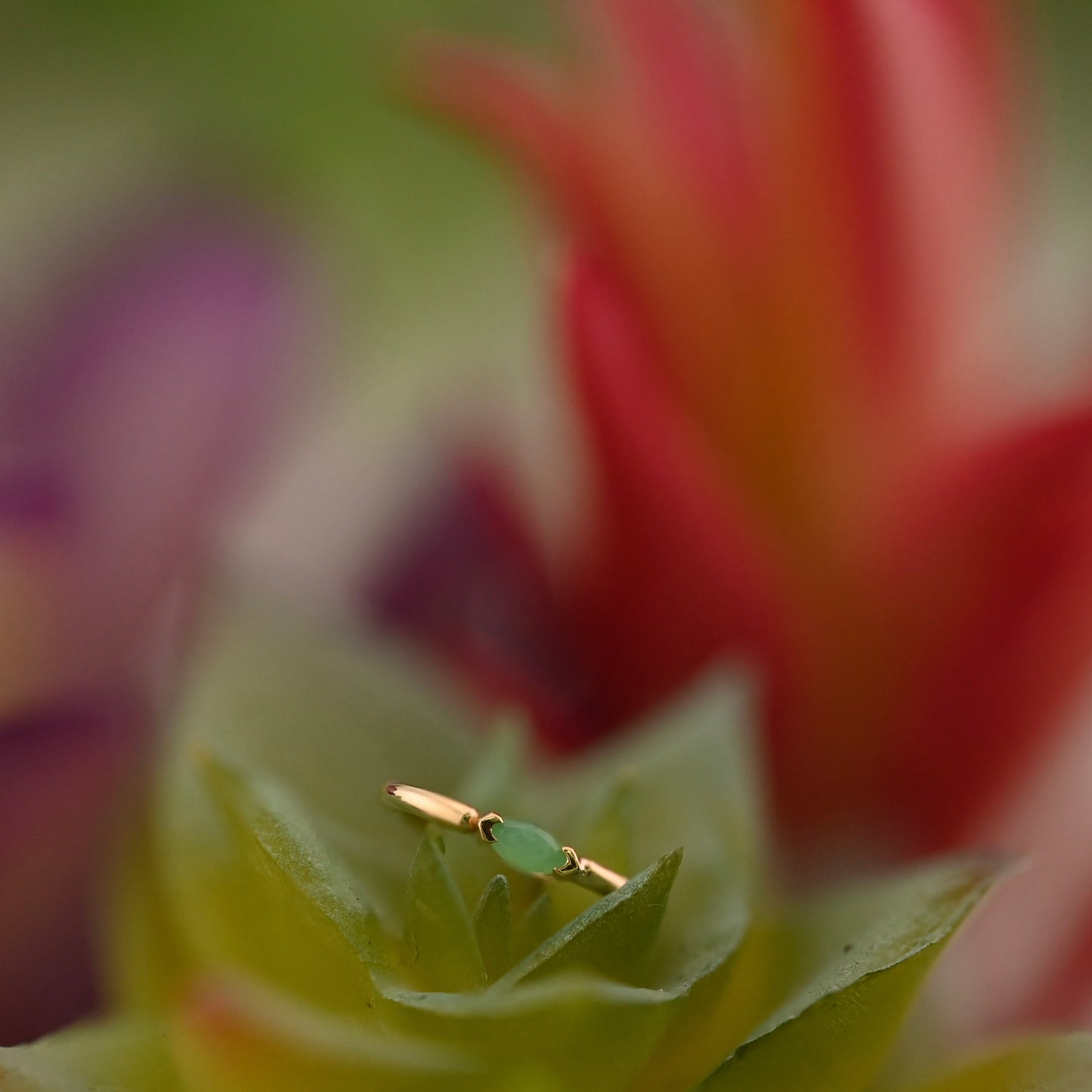 Marquise V Prong Fixed Ring
