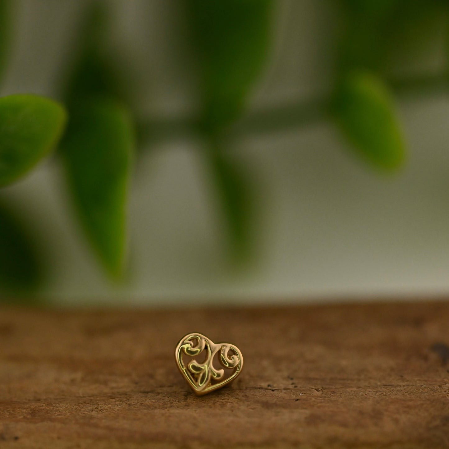 Filigree Heart 6mm - Threaded